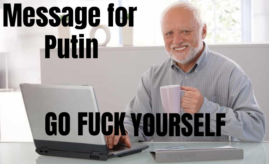 Putin message Blank Meme Template