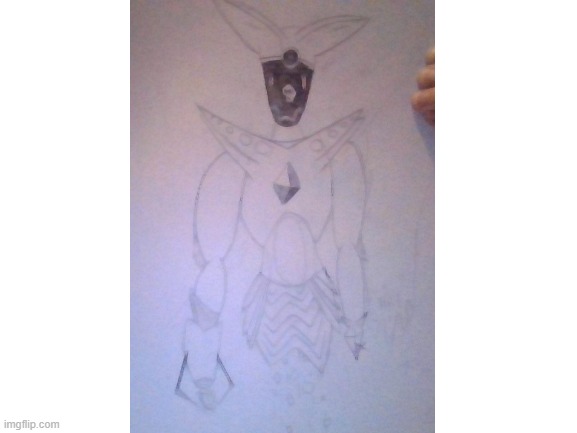 My first protogen drawing (yes, that's a portal gun) | made w/ Imgflip meme maker