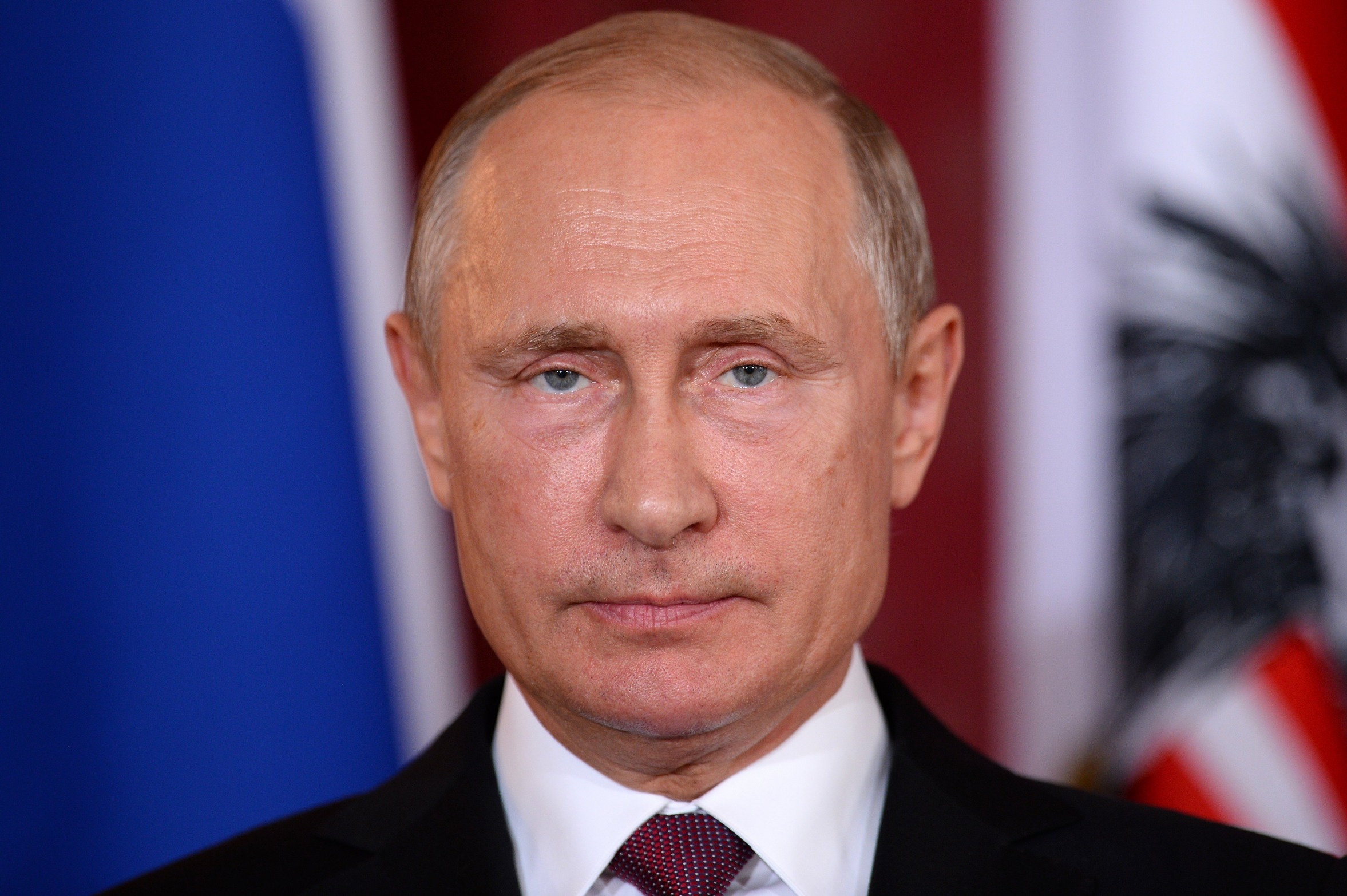 Putin not smiling Blank Meme Template