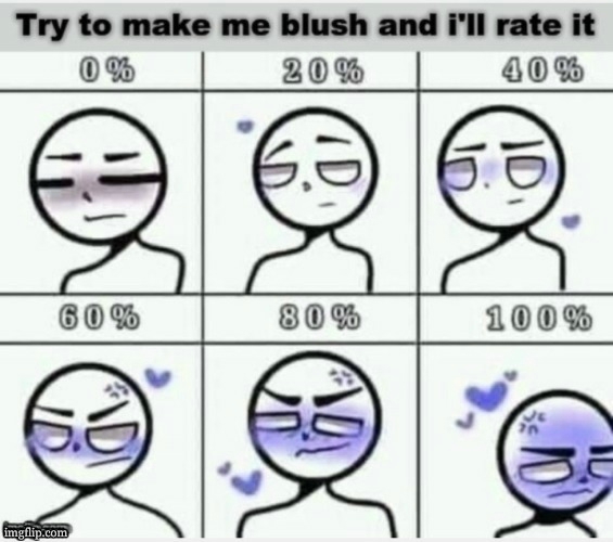 hehe this should be good | image tagged in make me blush | made w/ Imgflip meme maker