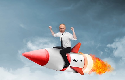 Putin Shart Rocket Blank Meme Template