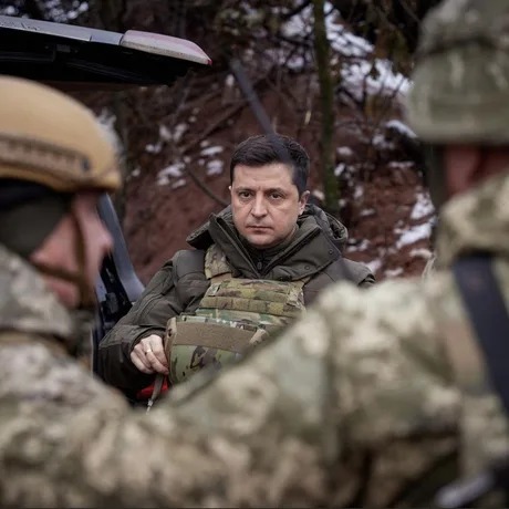 Zelenskiy in uniform Blank Meme Template