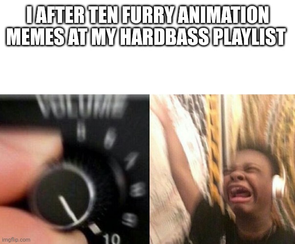 Pain | I AFTER TEN FURRY ANIMATION MEMES AT MY HARDBASS PLAYLIST | image tagged in turn up the music | made w/ Imgflip meme maker