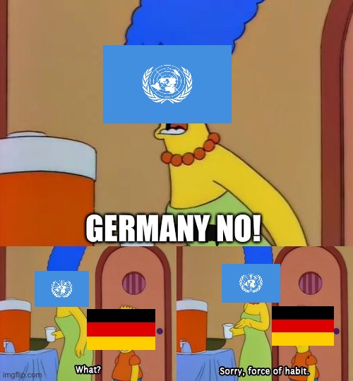 Germany No! | GERMANY NO! | image tagged in simpsons bart no | made w/ Imgflip meme maker