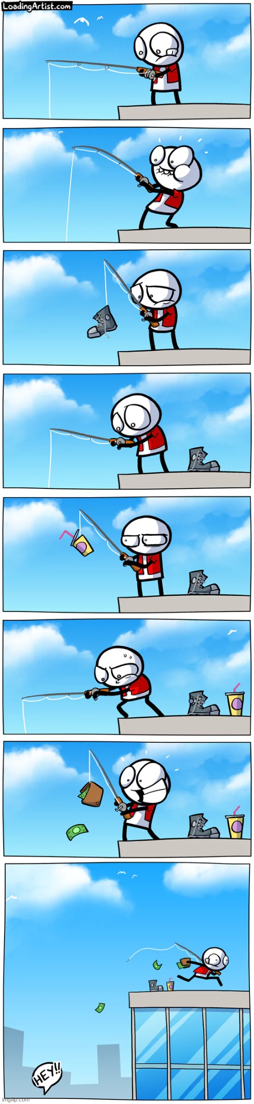 Fishing For Success | image tagged in comics | made w/ Imgflip meme maker