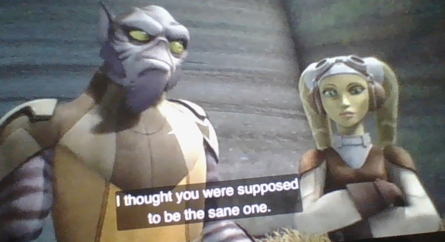 Zeb "I thought you were supposed be the sane one" Blank Meme Template