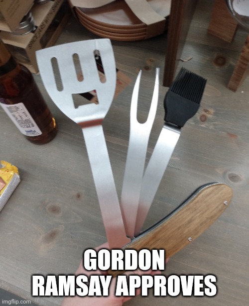 Swiss army chef |  GORDON RAMSAY APPROVES | image tagged in chef,chef gordon ramsay | made w/ Imgflip meme maker