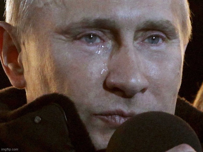 Putin sad | image tagged in putin sad | made w/ Imgflip meme maker