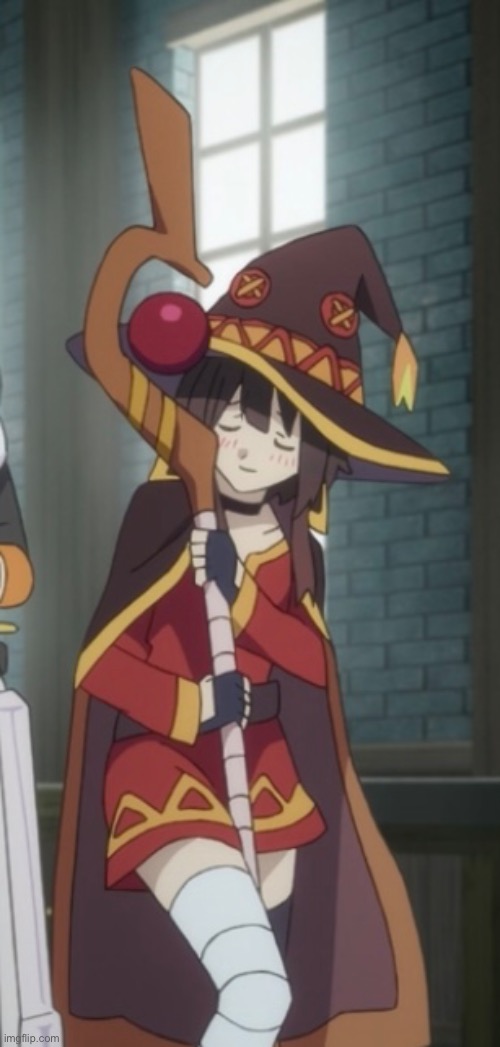 H o r n y | image tagged in anime,megumin | made w/ Imgflip meme maker