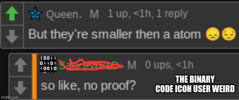 THE BINARY CODE ICON USER WEIRD | made w/ Imgflip meme maker