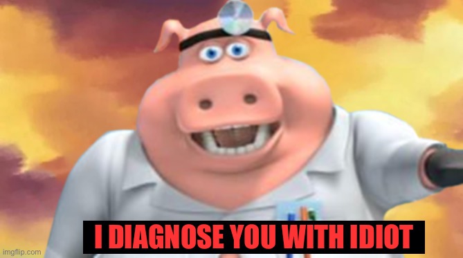 I diagnose you with idiot Blank Meme Template