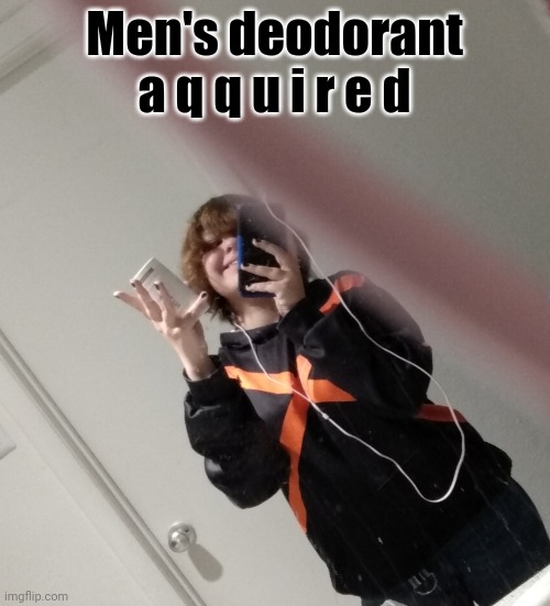 Men's deodorant a q q u i r e d | made w/ Imgflip meme maker