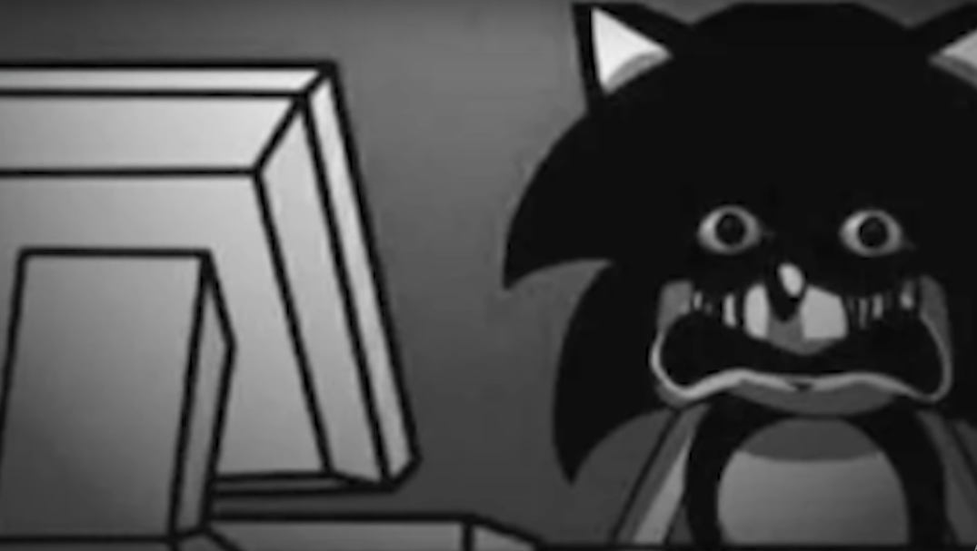 Sonic looking At Your Computer Blank Meme Template
