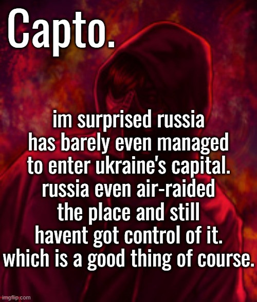 Revenger | im surprised russia has barely even managed to enter ukraine's capital. russia even air-raided the place and still havent got control of it. which is a good thing of course. | image tagged in f o o l | made w/ Imgflip meme maker