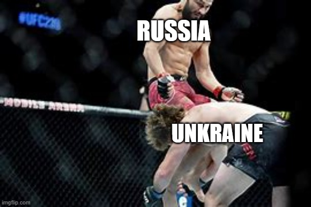 russia vs ukraine | RUSSIA; UNKRAINE | image tagged in jorge masvidal,russia,ukraine,ben askren | made w/ Imgflip meme maker