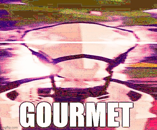 his name is GOURMET | image tagged in memes | made w/ Imgflip meme maker