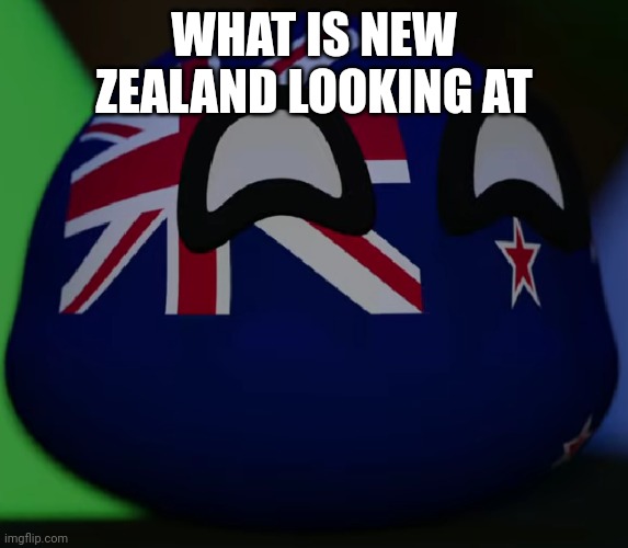New Zealand | WHAT IS NEW ZEALAND LOOKING AT | image tagged in new zealand | made w/ Imgflip meme maker