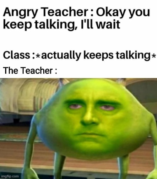 The Angry Teacher | image tagged in so true memes | made w/ Imgflip meme maker