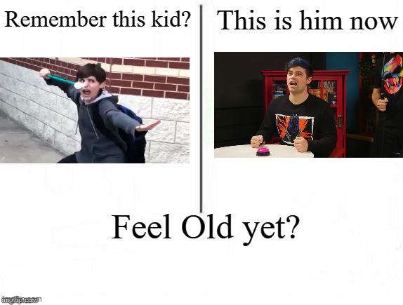 Damien does love God and anime | This is him now; Remember this kid? Feel Old yet? | image tagged in feel old yet,smosh,god,anime,vine | made w/ Imgflip meme maker