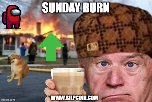 SUNDAY BURN; WWW.BILPCOIN.COM | made w/ Imgflip meme maker
