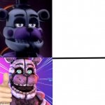 Funtime freddy becoming angry Blank Meme Template