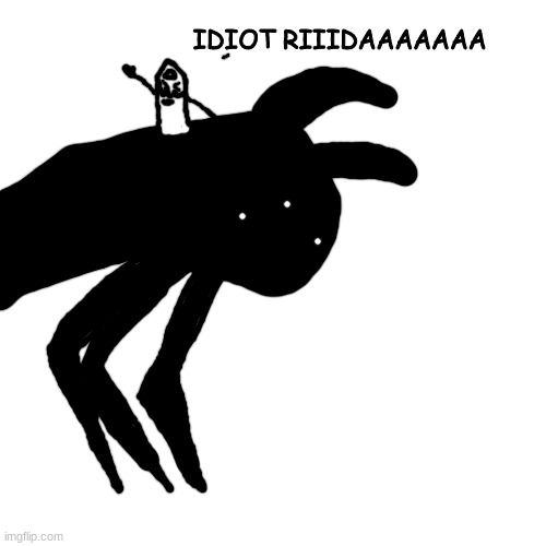 1st request done lmao | IDIOT RIIIDAAAAAAA | made w/ Imgflip meme maker