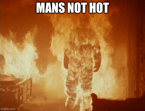 Mans not hot | MANS NOT HOT | image tagged in michael myers,halloween | made w/ Imgflip meme maker