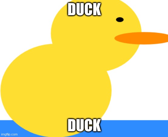 duck | DUCK; DUCK | image tagged in i ducks | made w/ Imgflip meme maker