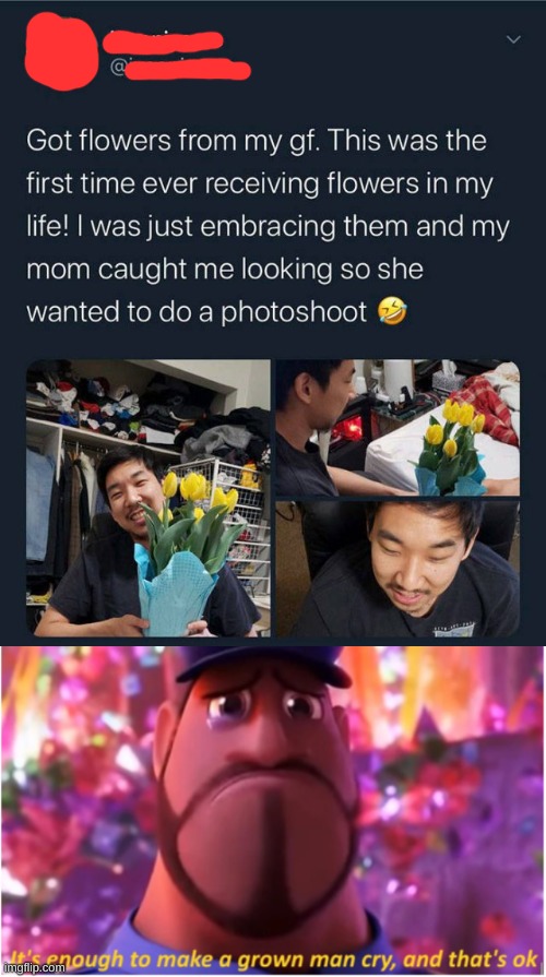 :) | image tagged in it's enough to make a grown man cry and that's ok,wholesome,memes,wait a second this is wholesome content | made w/ Imgflip meme maker