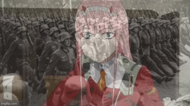 High Quality ptsd zero two Blank Meme Template