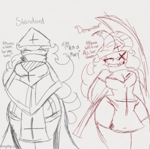 Funny Nun Lady OC lmfao | image tagged in mama mary | made w/ Imgflip meme maker