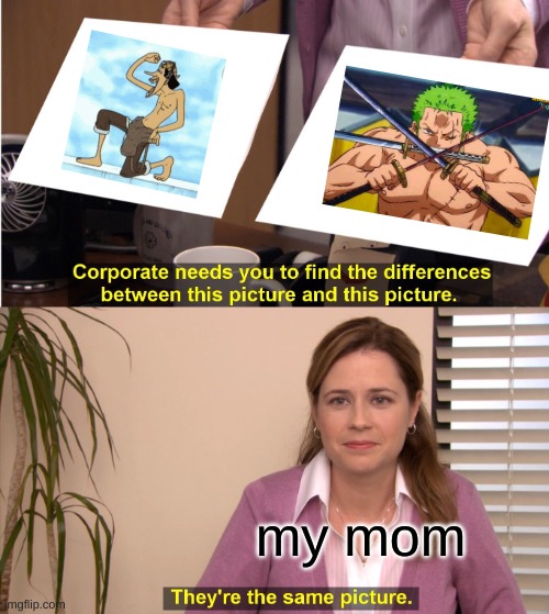 who do you think is stronger? | my mom | image tagged in memes,they're the same picture | made w/ Imgflip meme maker