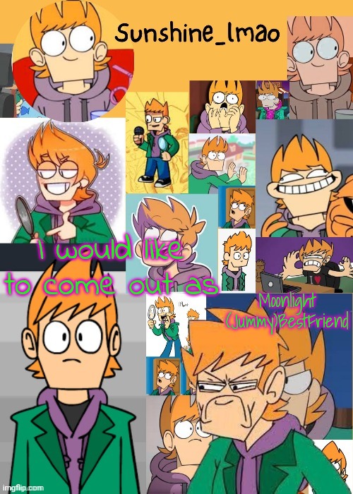 Matt :flushed: (thanks bread lel) | Moonlight (Jummy)BestFriend; I would like to come out as | image tagged in matt flushed thanks bread lel | made w/ Imgflip meme maker