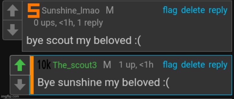 scout x sunshine shipping cute | made w/ Imgflip meme maker