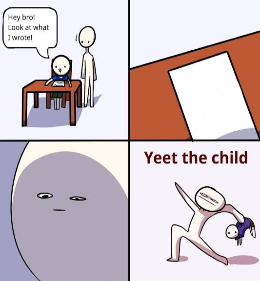 High Quality Yeet The Child Template Blank Meme Template