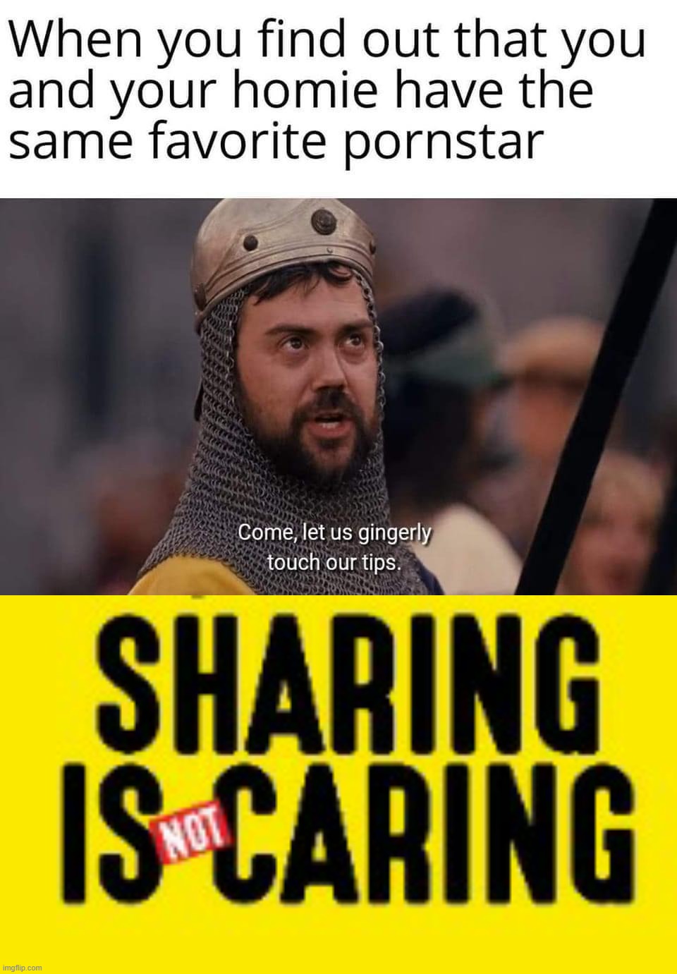 sharing | image tagged in sharing is not caring template | made w/ Imgflip meme maker