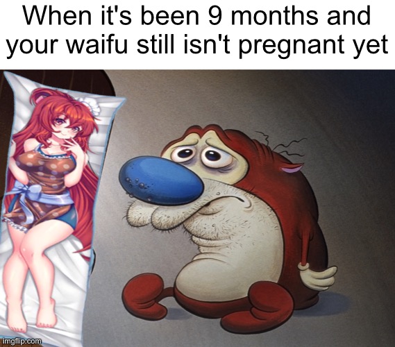 Shame | When it's been 9 months and your waifu still isn't pregnant yet | made w/ Imgflip meme maker