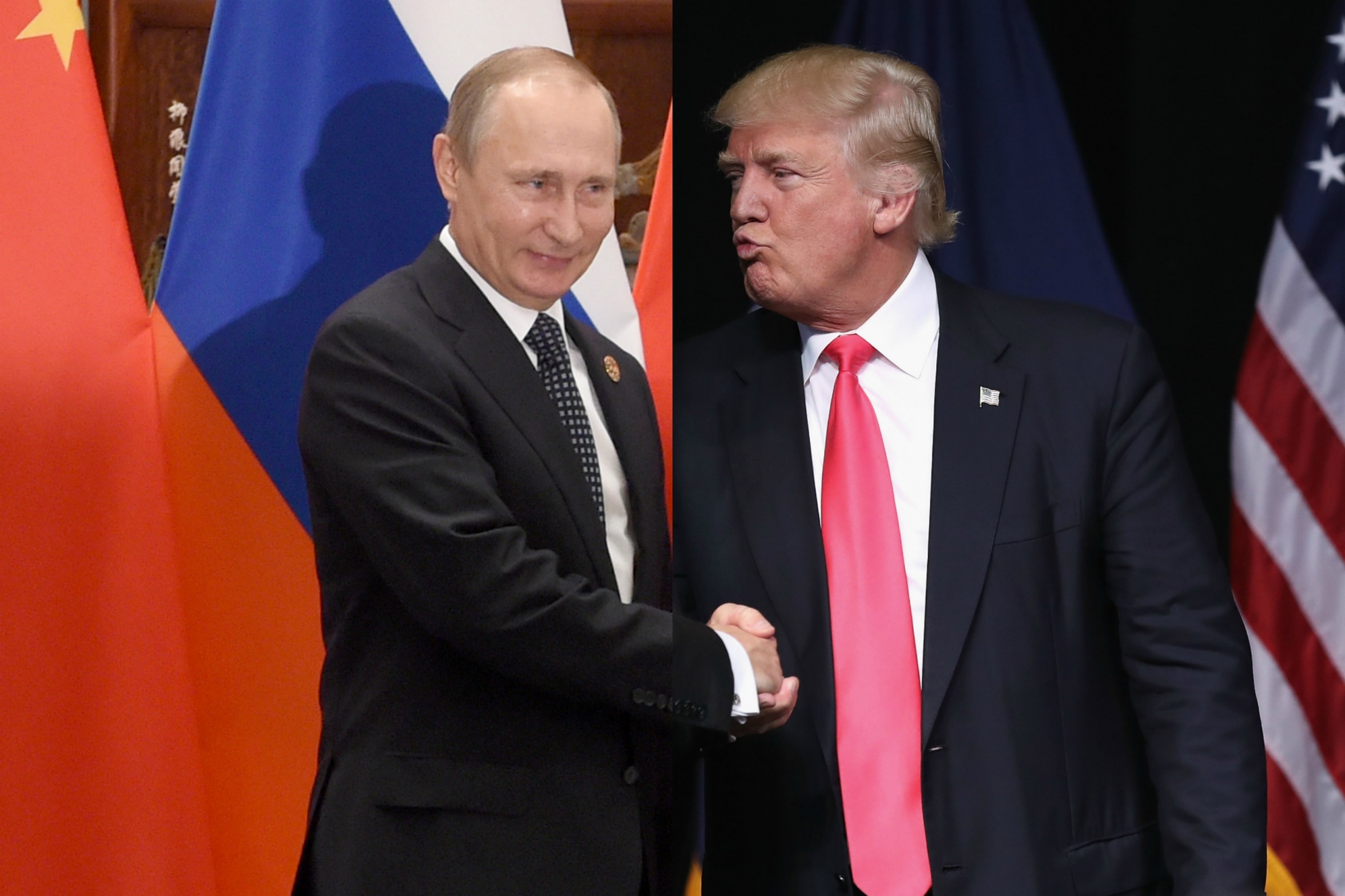 High Quality Trump and Putin Blank Meme Template