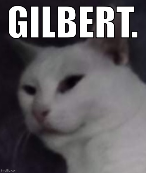 do not pass without greeting the almighty Gilbert | image tagged in gilbert | made w/ Imgflip meme maker