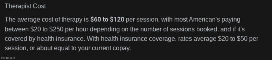 hahaha no im not seeking professional help only to be broke and be more depressed | made w/ Imgflip meme maker