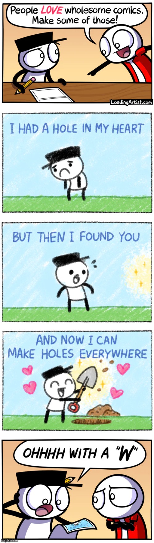 Holesome | image tagged in comics | made w/ Imgflip meme maker