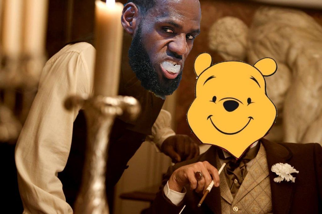 High Quality Lebron and his boss Blank Meme Template