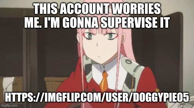 https://imgflip.com/user/Doggypie05 | THIS ACCOUNT WORRIES ME. I'M GONNA SUPERVISE IT; HTTPS://IMGFLIP.COM/USER/DOGGYPIE05 | image tagged in huh | made w/ Imgflip meme maker