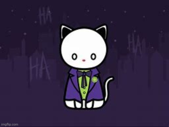 Joker as a cat | image tagged in joker as a cat my art | made w/ Imgflip meme maker