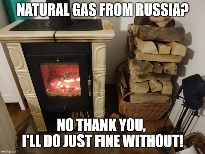 Natural gas from Russia? No thank you, I'll do just fine without! | NATURAL GAS FROM RUSSIA? NO THANK YOU, 
I'LL DO JUST FINE WITHOUT! | image tagged in ukraine,russia | made w/ Imgflip meme maker