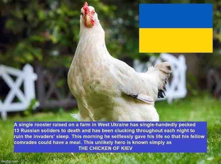 FROM THE FRONT LINES — Owning Russians and Vegans and Russian Vegans especially: The Chicken of KIEV. #MAGA | image tagged in the chicken of kiev,owning,russians,vegans,and | made w/ Imgflip meme maker