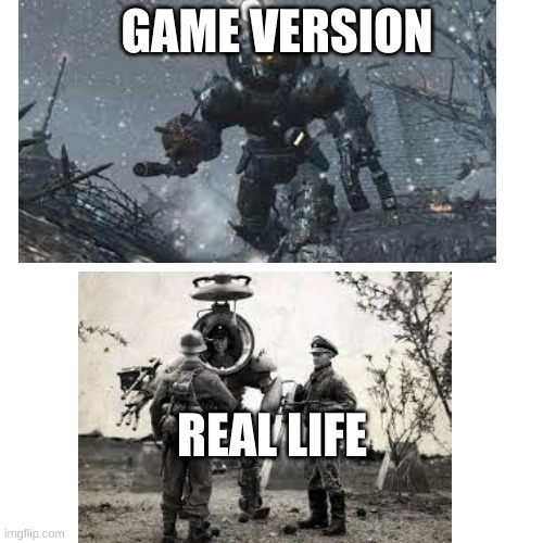 Panzersoldat in real life | GAME VERSION; REAL LIFE | image tagged in panzersoldat gaming,gaming,cod bl3 | made w/ Imgflip meme maker