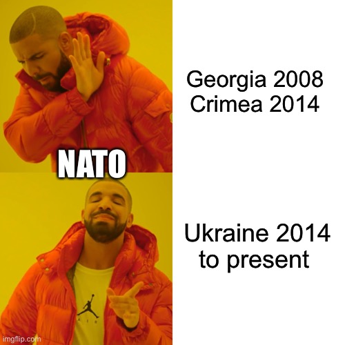 Jeez I wonder why NATO countries are so interested in the Ukraine | Georgia 2008
Crimea 2014; NATO; Ukraine 2014 to present | image tagged in ukraine,russia,nato | made w/ Imgflip meme maker