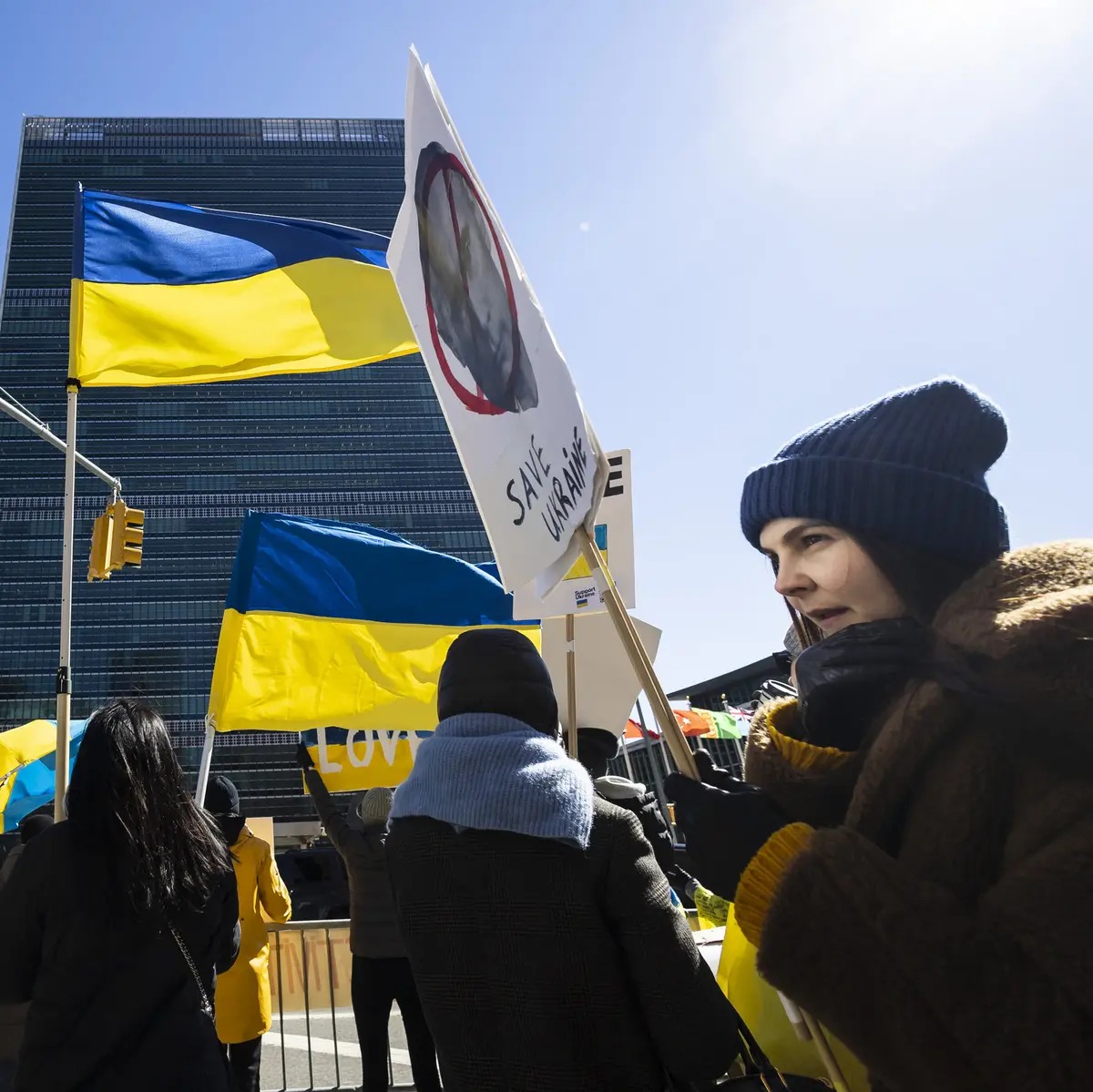 High Quality Ukraine protest Blank Meme Template