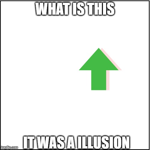 illusion | WHAT IS THIS; IT WAS A ILLUSION | image tagged in illusion 100 | made w/ Imgflip meme maker